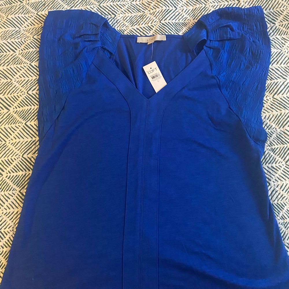 Short sleeve ruffle sleeve t-shirt from Loft.